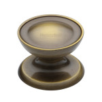 M Marcus Heritage Brass Surrey Design Cabinet Knob 32mm 